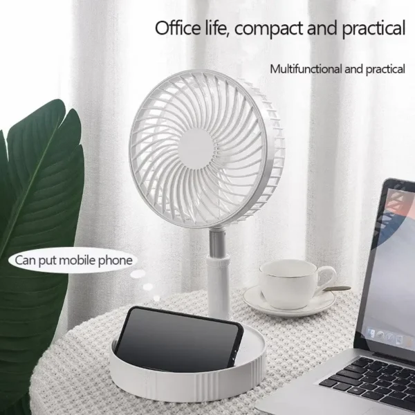 Ventilateur Portable USB H9 - Silencieux, Brumisateur, Télescopique Et Rechargeable