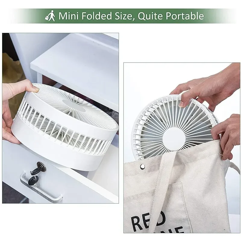 Ventilateur Télescopique Pliable Sans Fil 3