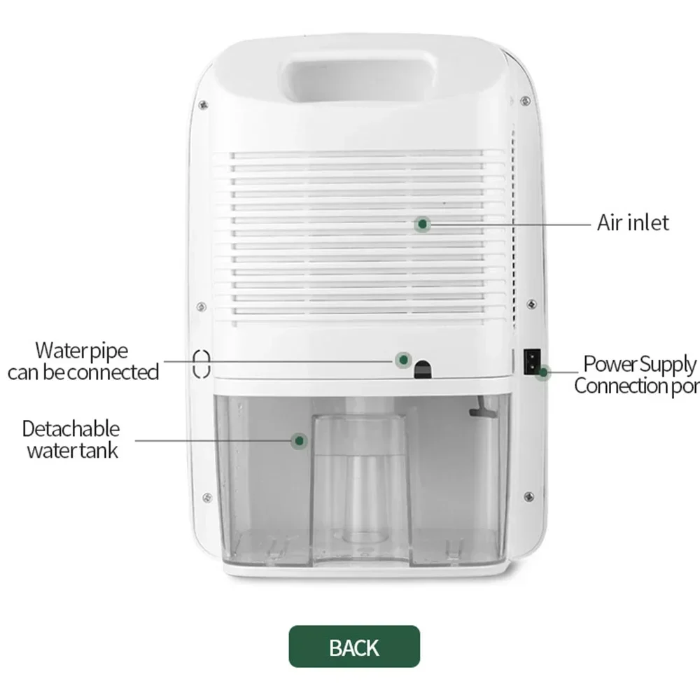 Houselin – Déshumidificateur Compact à Haute Efficacité, 2.5L 5